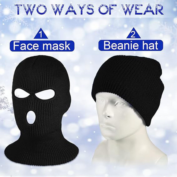 Плетена маска BALACLAVA с три отвора 😱