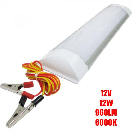 12V Ярка подвиждна акумулаторна лампа - 12W LED АЛУМИНИЕВО ТЯЛО 960LM 6000К