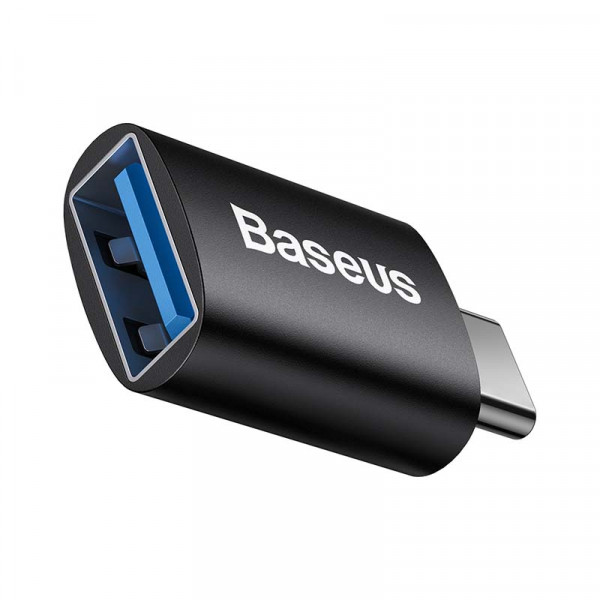 Преходник Baseus Ingenuity, USB F към Type-C, OTG, Черен - 40395