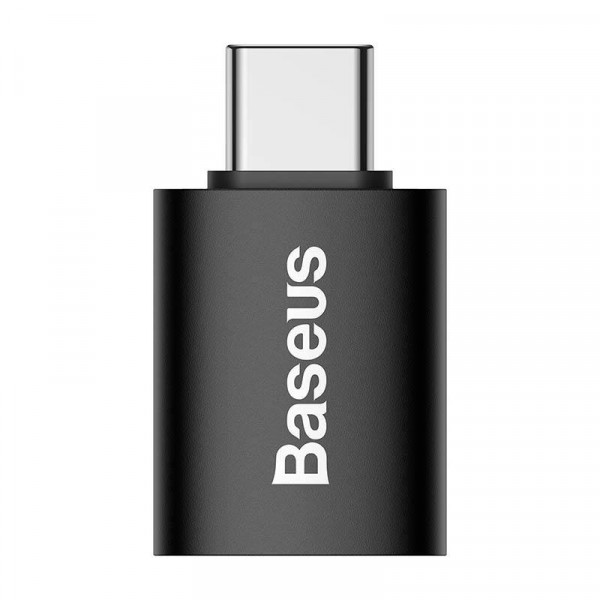 Преходник Baseus Ingenuity, USB F към Type-C, OTG, Черен - 40395