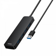 USB хъб Baseus UltraJoy, 4 Порта, USB към 4xUSB 3.0, 1.0m, Черен - 12075