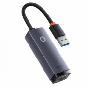 Мрежов адаптер Baseus Lite, USB към RJ45, 1000Mbps, Сив - 40392