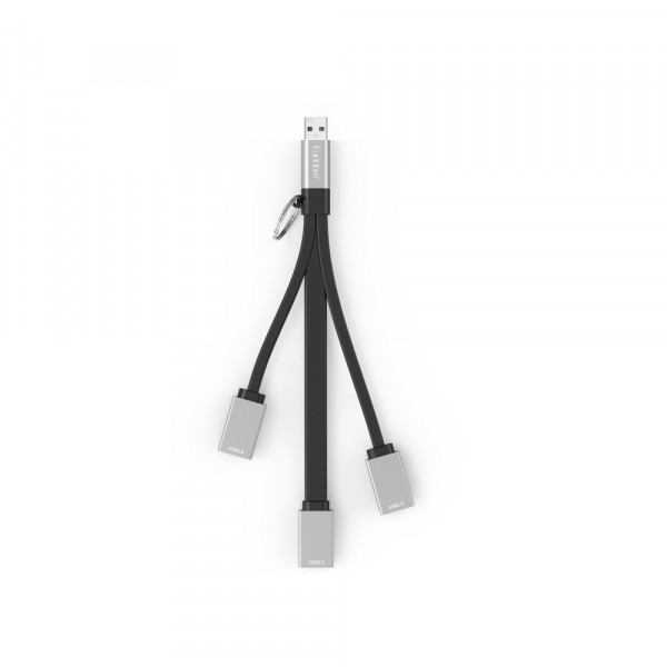 USB хъб Earldom ET-HUB15A, 3 Порта, OTG, Черен - 12066