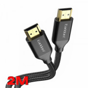 Кабел Earldom ET-W26 HDMI - HDMI, 2м., 4К, С оплетка, Черен - 18384