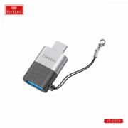 Преходник Earldom ET-OT72, USB (F) към Type-C, OTG, Черен - 40366