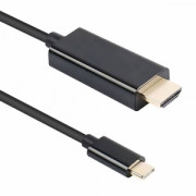 Кабел DeTech, USB-C – DP, 1.8m, 4K, 60Hz, Черен - 18396