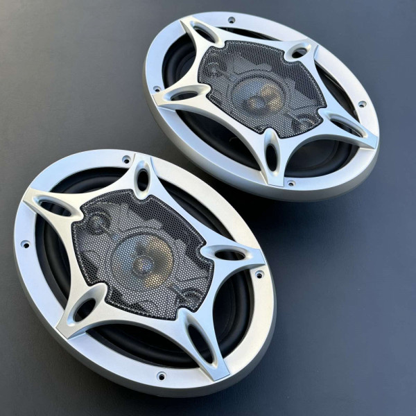 Мощни четирилентови авто тонколони елипси SSound 5230, 2x250W, метални, солидни 3 кг!!!