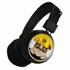 Детски безжични светещи слушалки Пес патрул Paw Patrol с Ръбъл - черни MF-202E, с Wireless 5.3