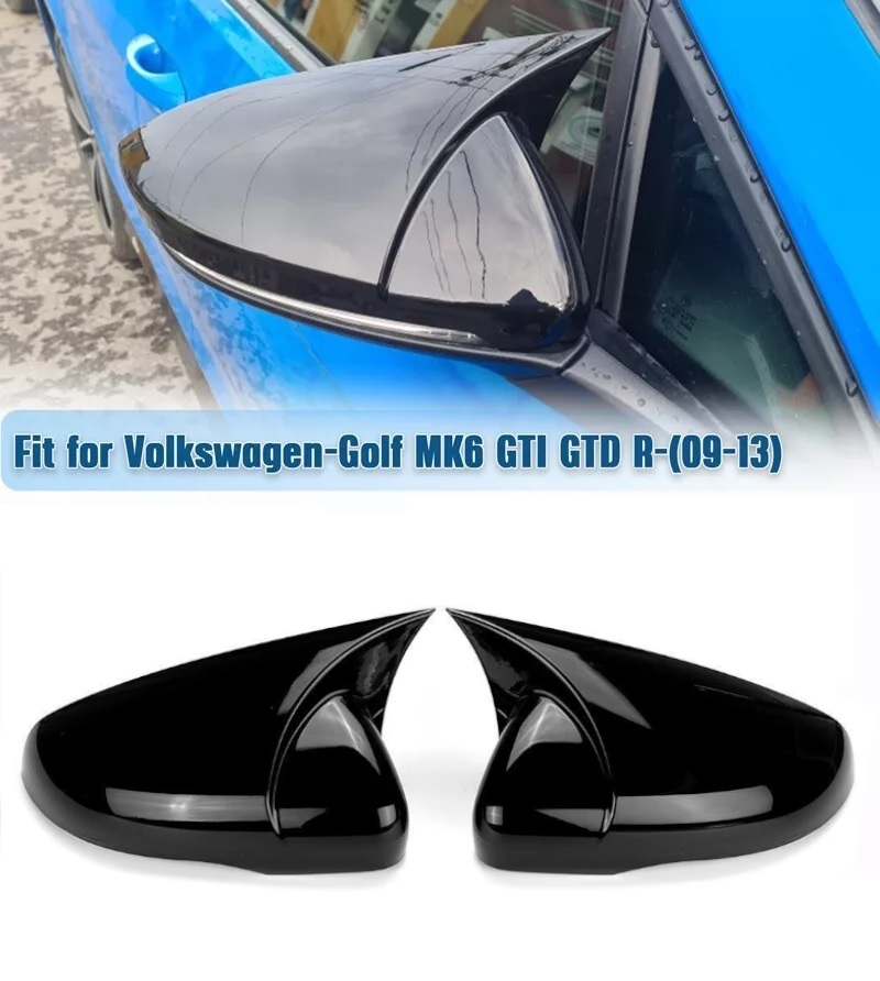 Комплект от 2бр. Batman Style капаци за странични огледала за Volkswagen VW GOLF 6 2009-2013г.