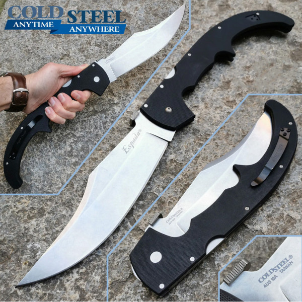 Огромен сгъваем нож COLD STEEL Espada XL G10 (AUS10A)