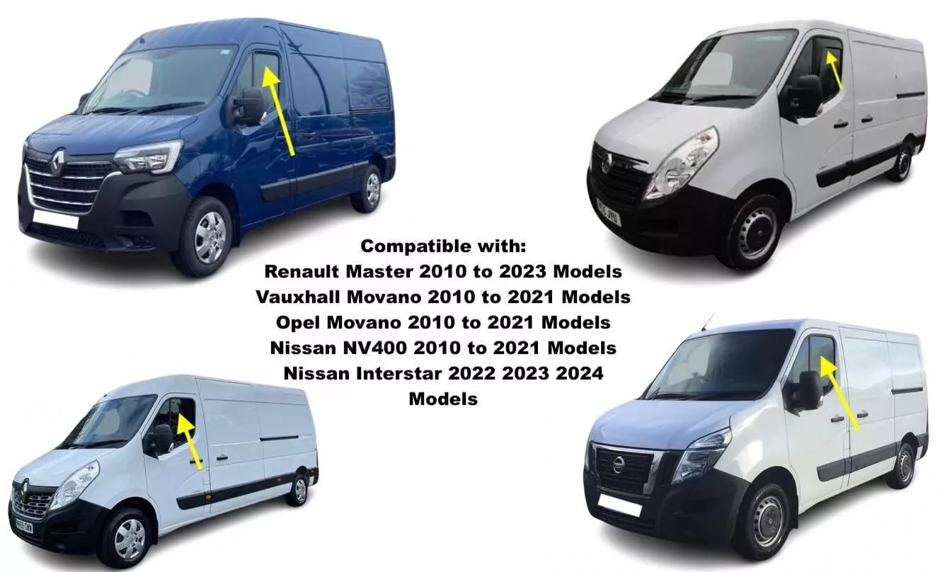 Комплект от 2бр. ветробрани за Renault Рено Master Opel Опел Movano 2010+