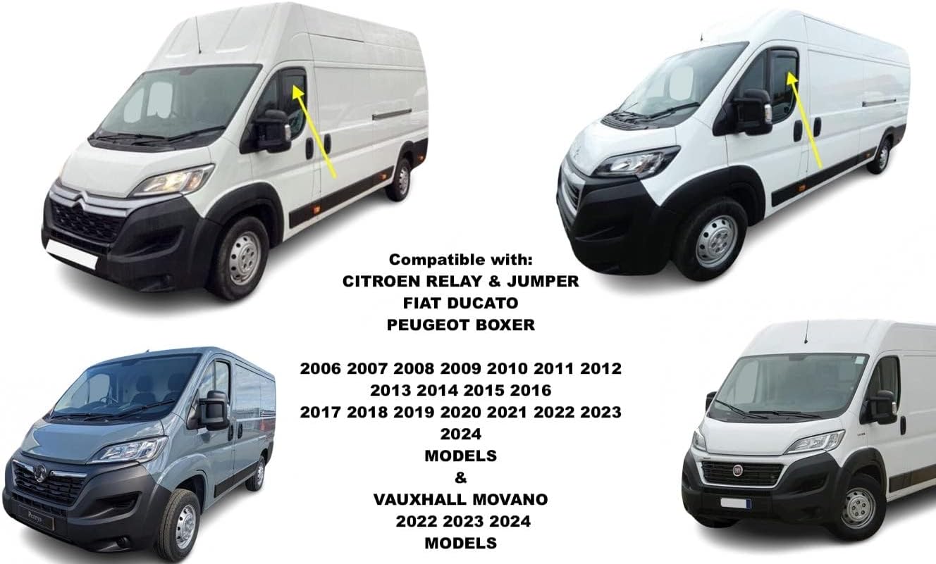 Комплект от 2бр. ветробрани за FIAT Ducato / Peugeot Boxer / Citroen Jumper 3 след 2006 Opel Movano след 2022