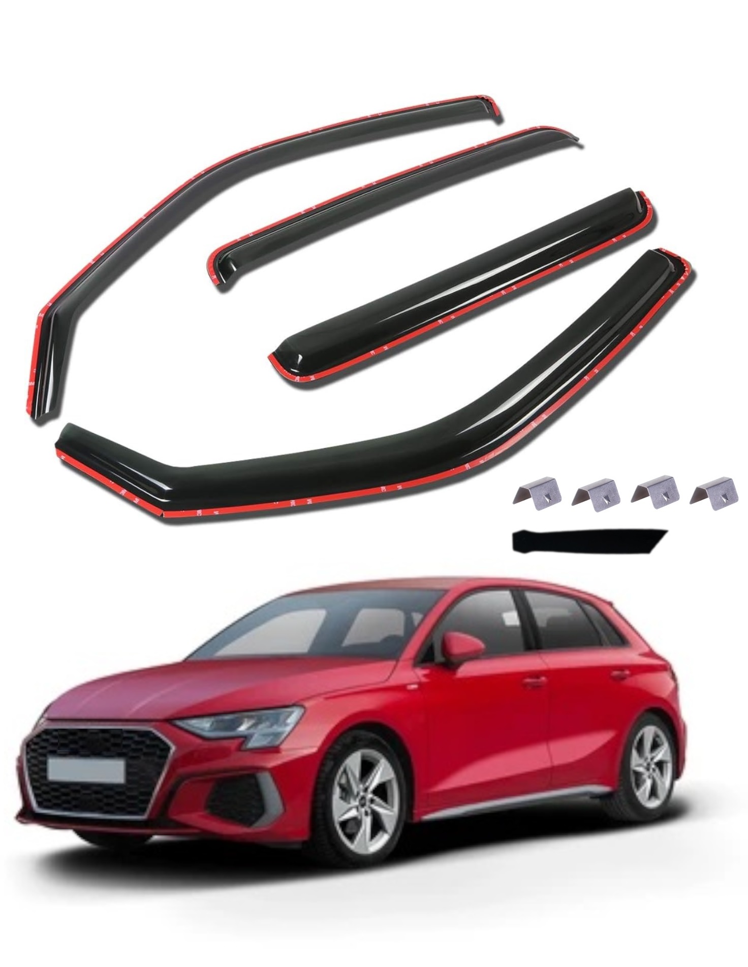 Комплект от 4бр. ветробрани за Audi A3/S3 Sportback 5 врати 2012-2020