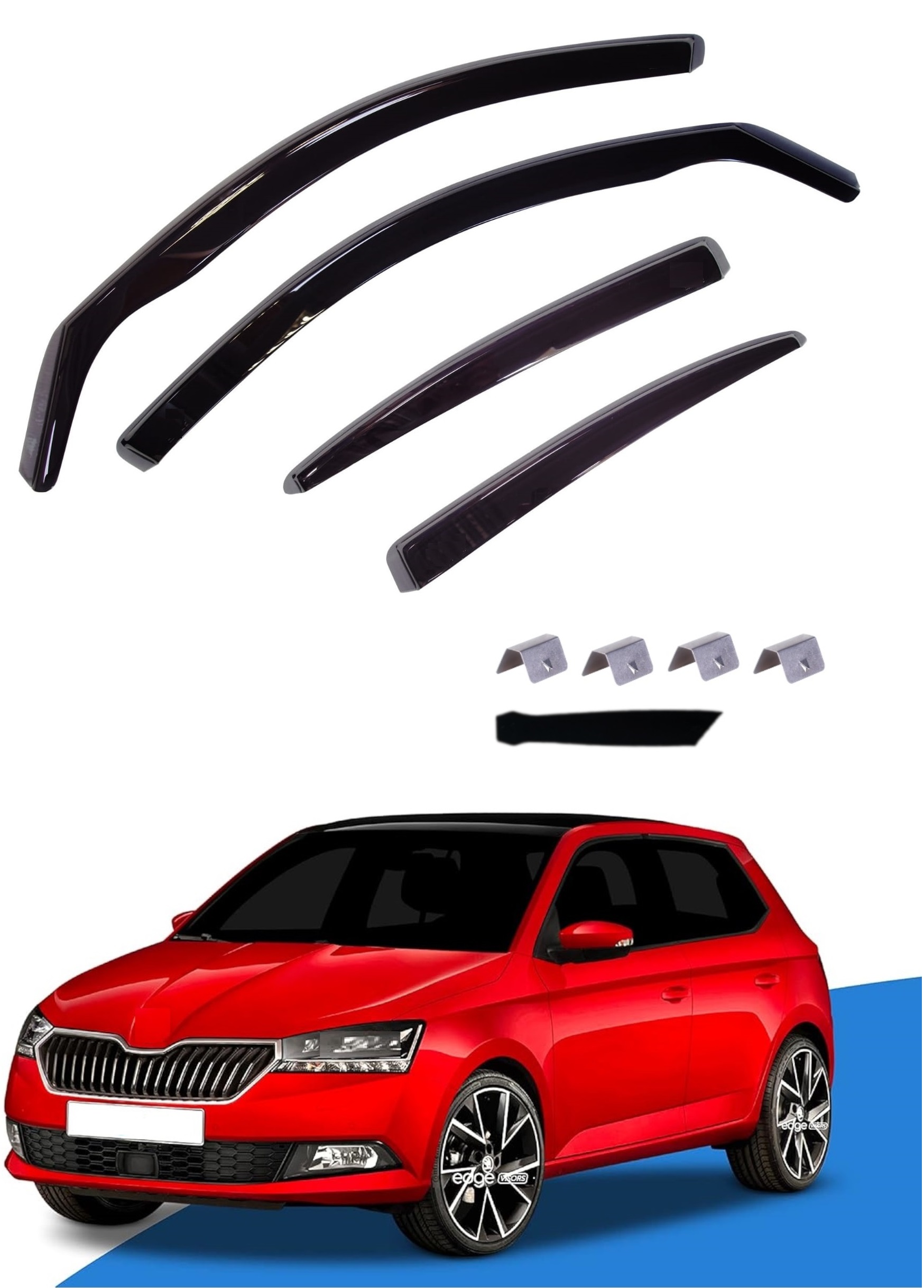 Комплект от 4бр. ветробрани за SKODA FABIA 2014 - 2021