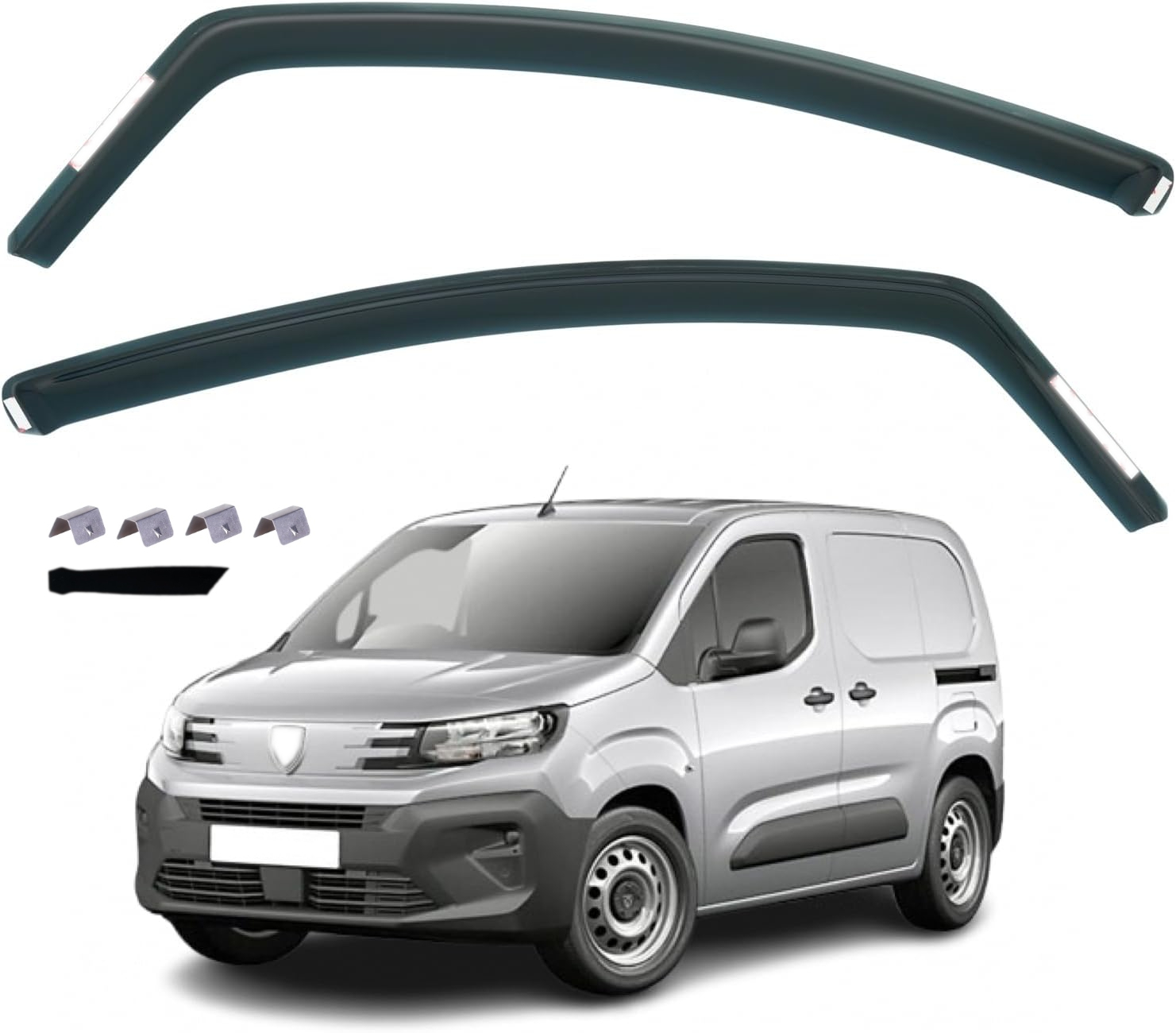 Комплект от 2бр. ветробрани за Peugeot Partner / Citroen Berlingo / Toyota Proace City / Opel Combo след 2018