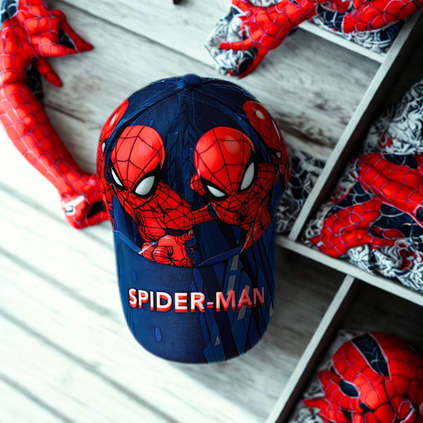 🧢 Детска шапка “SPIDER-MAN”360 Спайдърмен– любимият супер герой винаги с теб
