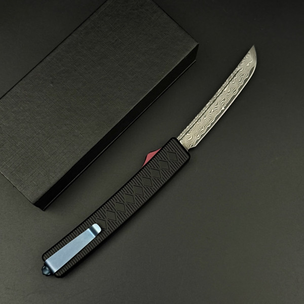 Автоматичен японски ТОП нож YAKUDZA TANTO DAMASK - дамаска стомана VG10 69 layers