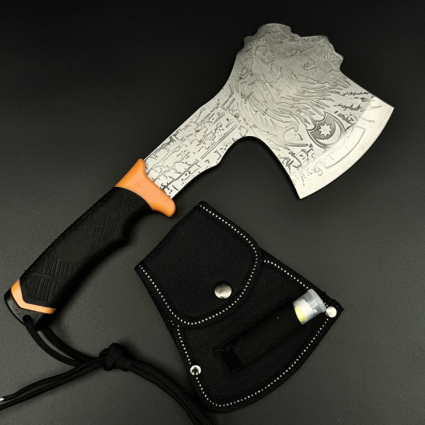 Къмпинг брадва за оцеляване LION KNIVES, survival kit