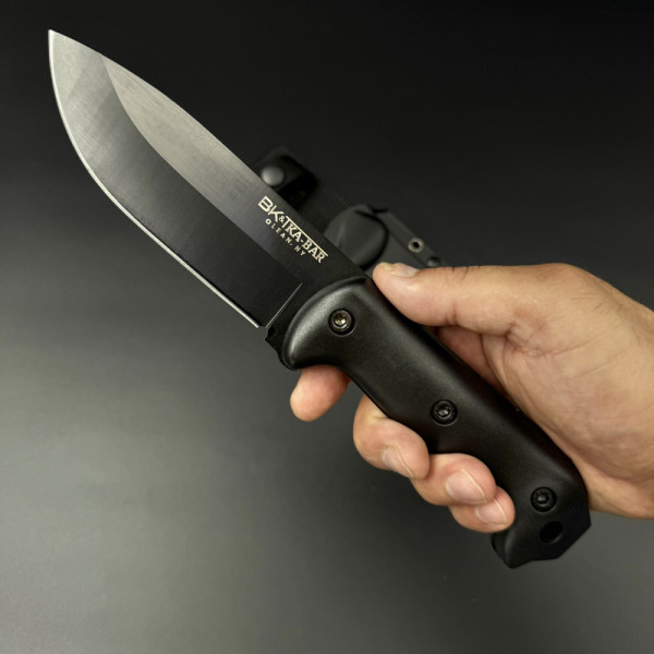 Масивен тактически ловен нож Ka-bar Military BK02 Black - черно острие