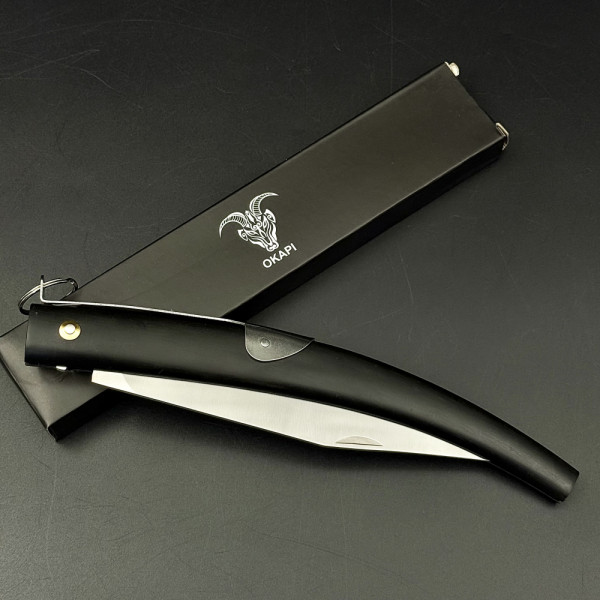 Огромен сгъваем нож КАРАКУЛАК: OKAPI  FOLDING CUT, AUS-8, 58-59 HRc