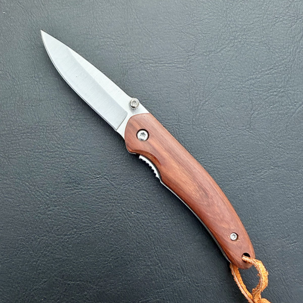 Миниатюрен сгъваем нож BROWNING DJ12, стомана 7Cr13Mov, дръжка черешово дърво