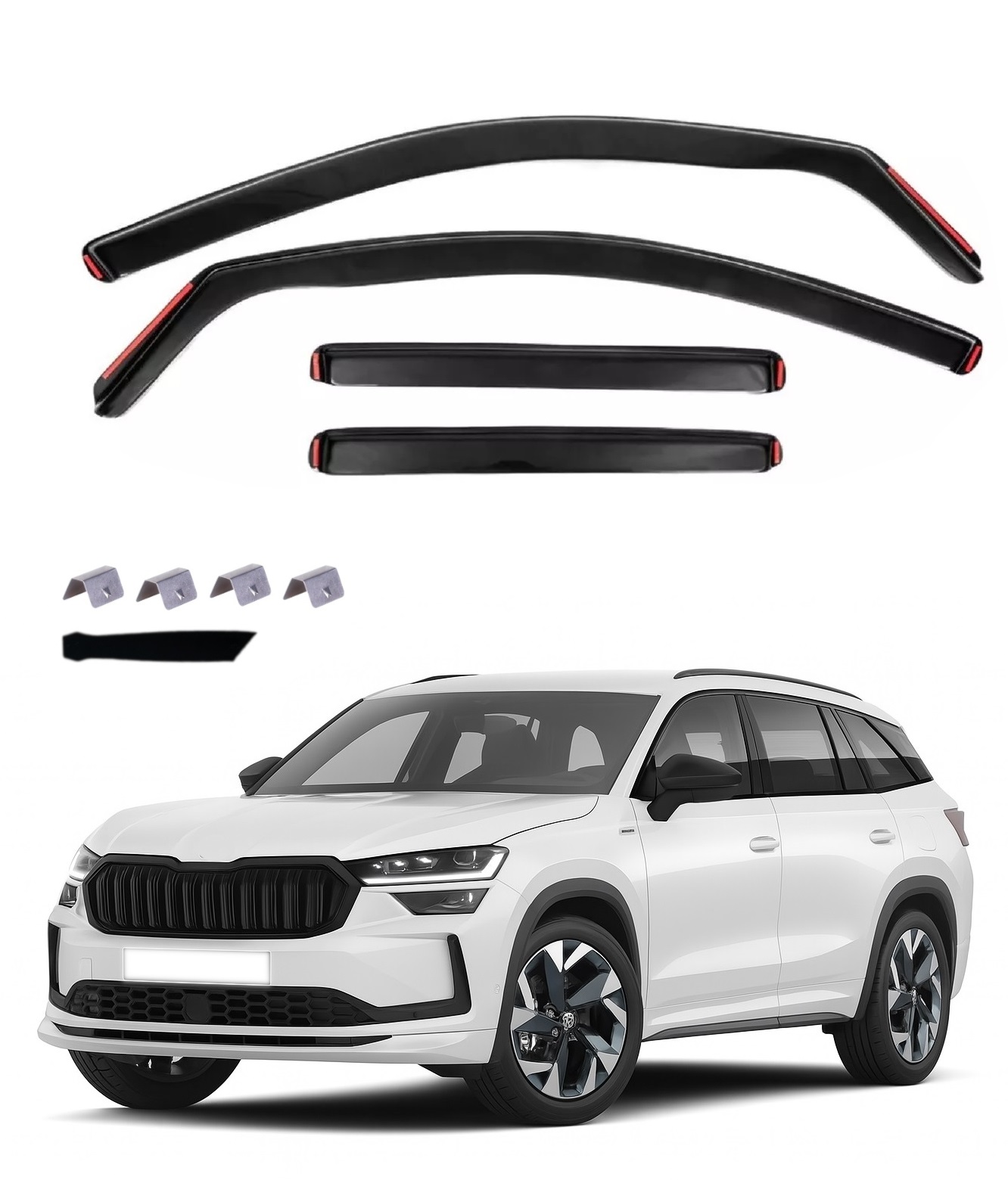 Комплект от 4бр. ветробрани за SKODA KODIAQ - 2024 +