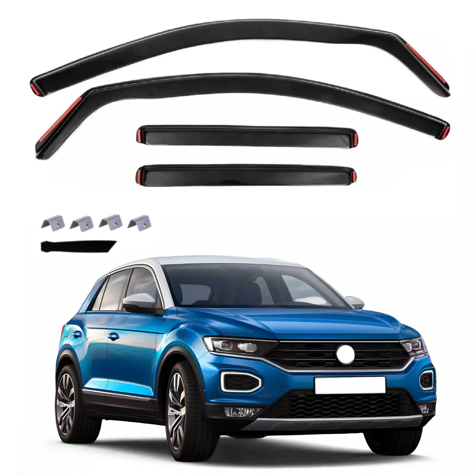 Комплект от 4бр. ветробрани за VW T-ROC (5 врати) - 2017+