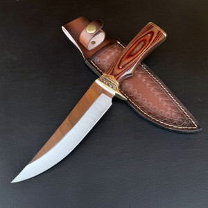 Тежък ловен нож WPKOPYA 172 HUNT, кания телешки бланк, стомана 5CR13