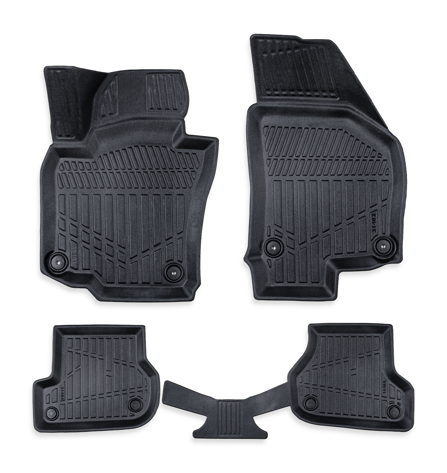 Комплект 4бр. 3D Гумени стелки за купе Erpassan - VW GOLF VI 2008-2013