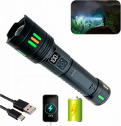 Компактен тактически LED фенер FLASH-L с огромна светимост и мощна батерия с удължен заряд