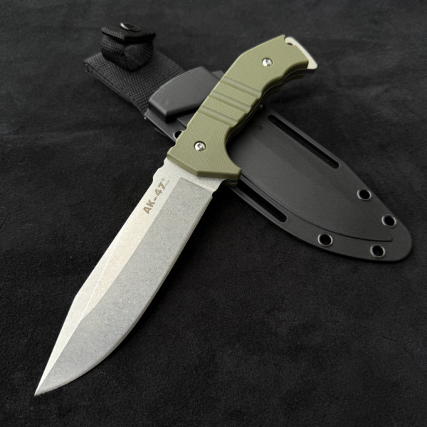 Тежък боен нож COLD STEEL AK-47 FIELD, фултанг,  CPM3-V,  дръжка G10, кания KYDEX