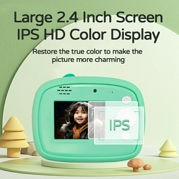 📸 Детски Фотоапарат с Мигновен Печат – Green Dinosaur. Ново поколение забавление!