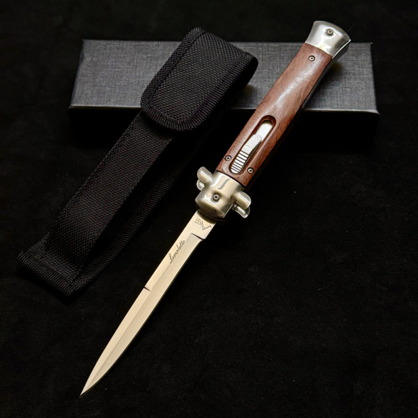 Тежък италиански автоматичен нож AKC Leverletto by Bill DeShivs Cosa Nostra модел за "мокри поръчки" ;) Стомана D2