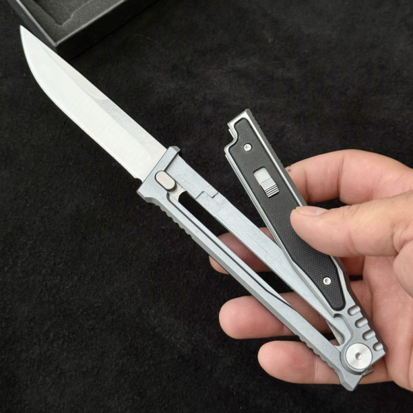 Рядък модел сгъваем нож REATE SLIDE, стомана D2, луксозно изпълнение