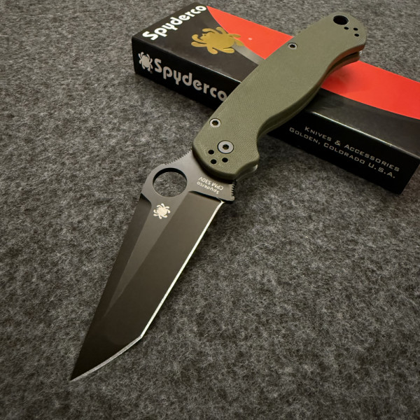 Сгъваем тактически нож SPYDERCO Colden Colorado TANTO GREEN , стомана S30V