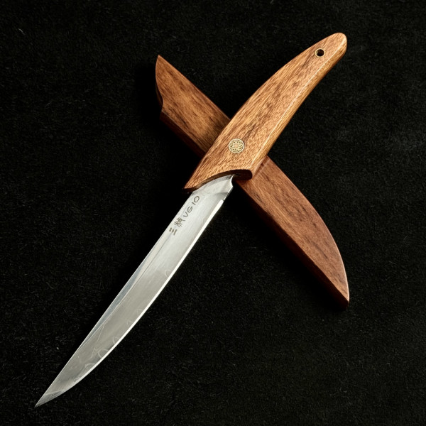 Компактен японски ловен нож Matagi-naifu, инструментална стомана VG10,  кания палисандър