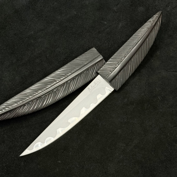 Ръчно изработен традиционен японски работен нож SENMAI JAPAN, VG10 с два слоя ламинат