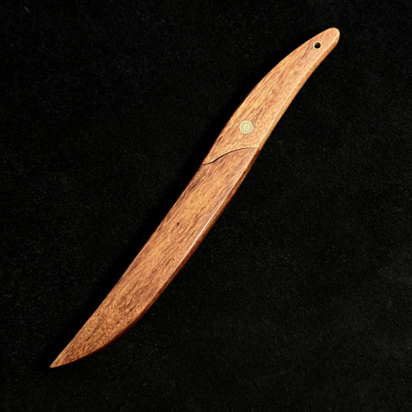 Компактен японски ловен нож Matagi-naifu, инструментална стомана VG10,  кания палисандър