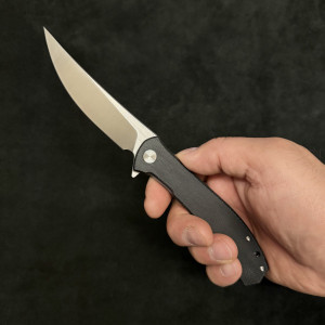 Полуавтоматичен сгъваем нож BEAR Orient  1722-3 с палец за отваряне, стомана D2, дръжка G10, кутия