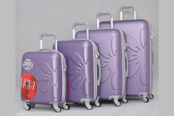Комплект леки PVC авио спинъри - куфари PL 8081 LILAC