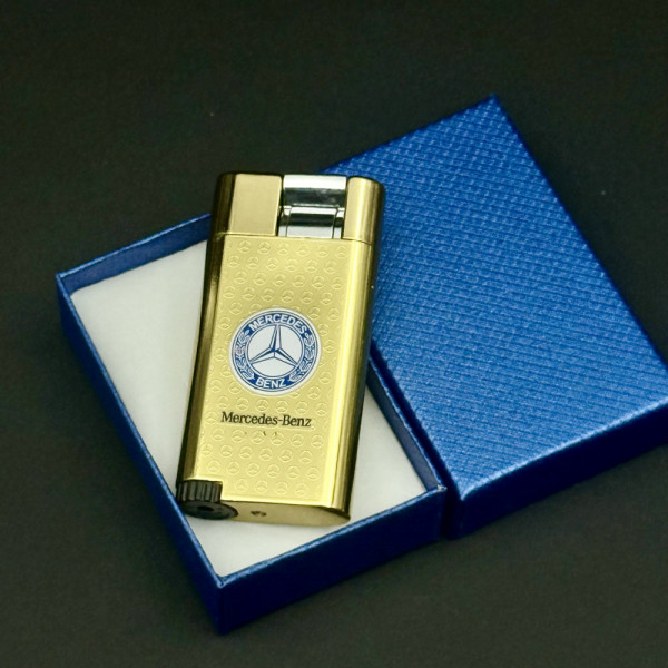 Запалка Mercedes GOLD, метален корпус, газ, ветроупорна дюза
