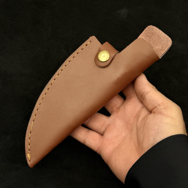 КАНИЯ  за кухненски нож CUTLER, кожа - телешки бланк