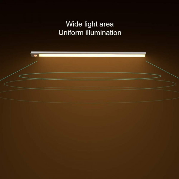 Умна LED лампа 60 см. с 54 диода, с два режима и сензор за движение, 350 лумена, издържа до 60 дни с едно зареждане! Влагоустойчива! - FA665