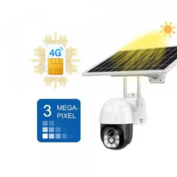 4G Соларна Охранителна Камера  и детектор за движение, до 2 дни заряд на батерията без слънце