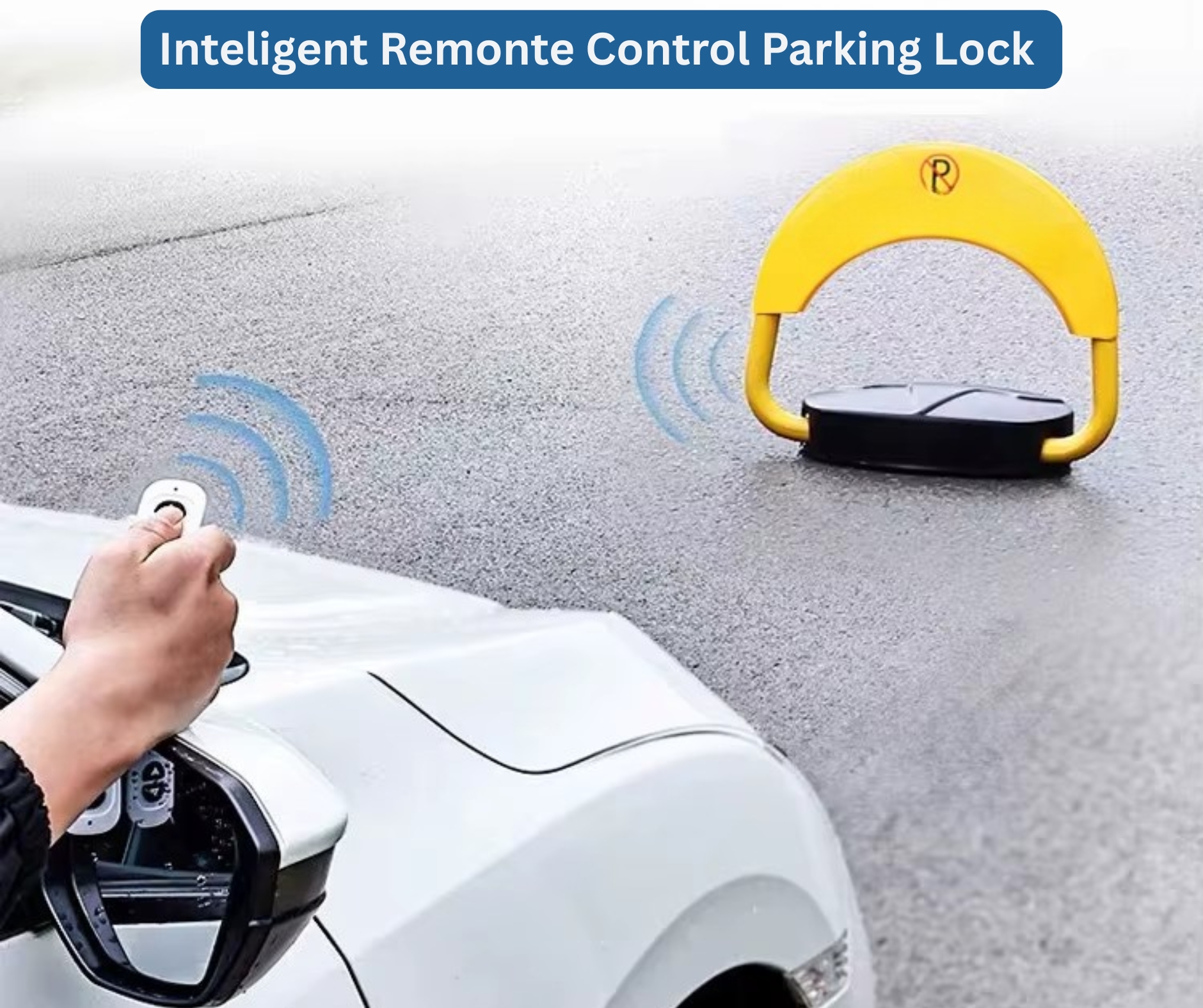 SMART скоба за паркомясто с голям мощен мотор, 4 бр. Li-ion (литиево-йонни) батерии 3000 mAh и зарядно