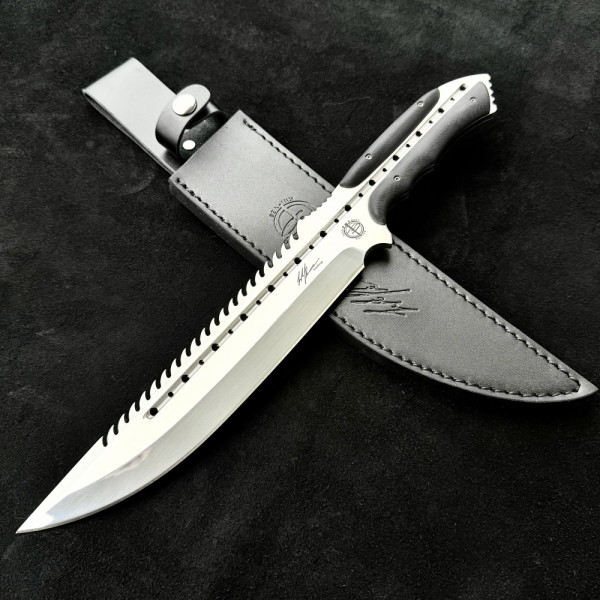 Голям тактически / ловен нож на Todd Begg DUNDEE,  364 mm, фултанг 9Cr18Mov