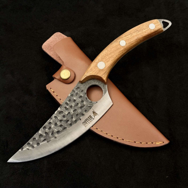 КАНИЯ  за кухненски нож CUTLER, кожа - телешки бланк