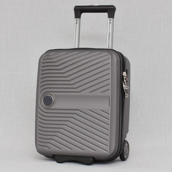 Здрав и надежден куфар за ръчен бага 40 х 30 х 20 за всички нискотарифни компании! Издръжлив ABS, заключване GREY - 6001 - тъмно сиво