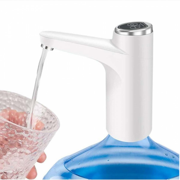 Мощна помпа за туби и галони до 19 литра, със стилен и изчистен бял - XYJ-929 - бяло