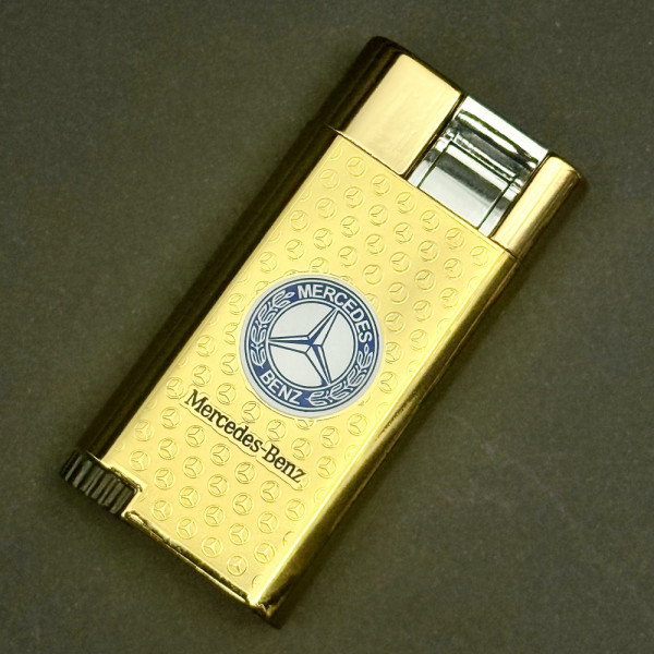 Запалка Mercedes GOLD, метален корпус, газ, ветроупорна дюза